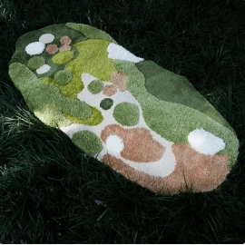 Household Moss Imitation Cashmere Coffee Table Rug Shaped Thicken Bedroom Bedside Mat Non-slip Absorbent Living Room Carpet