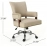 Great Deal Furniture May Traditional Home Office Chair, Wheat and Chrome